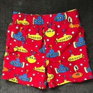 Submarine print swim trunks